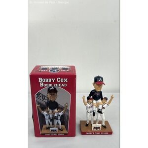 Bobby Cox Bobblehead" Bobby's Final Season" Atlanta Braves Baseball HOF NIB